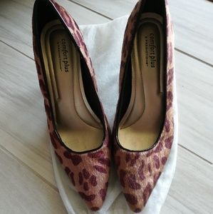 New Stiletto Horsetail Faux Fur Animal Print Pumps